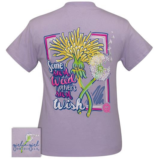 Girlie Girl Originals Some See A Wish Dandelion Weed - Adult & Kids T-Shirts, Sweatshirts & Hoodies apparel design preview 1