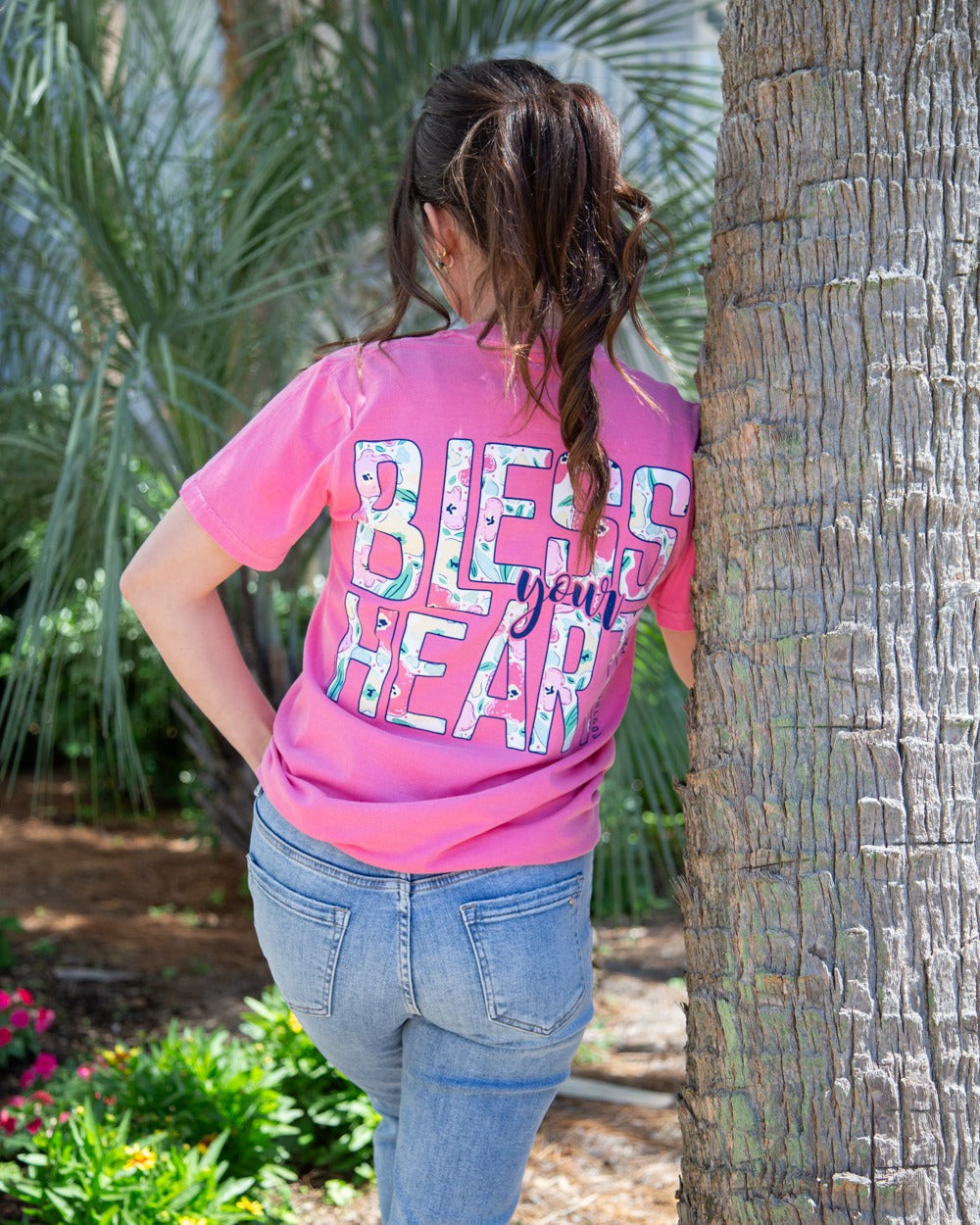 Southernology Bless Your Heart Floral Comfort Colors - Adult & Kids T-Shirts, Sweatshirts & Hoodies apparel design preview 1