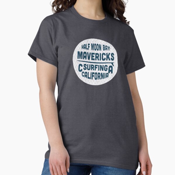 Vintage Mavericks Beach Surfing Half Moon Bay - Adult & Kids T-Shirts, Sweatshirts & Hoodies apparel design preview 1