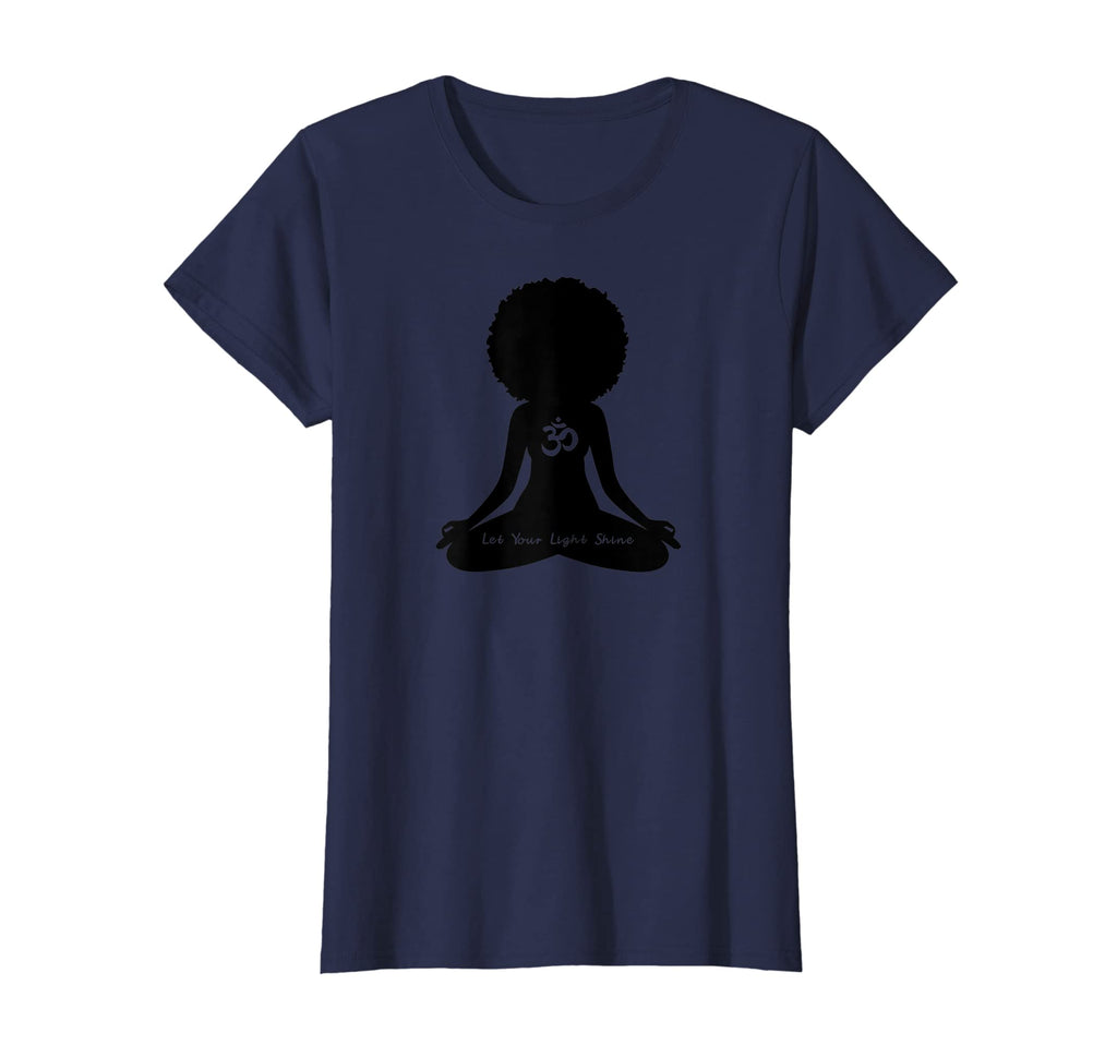 Womens Let Your Light Shine Curly Hair Self T-Shirt - Graphic Print Unisex - T-Shirt, Sweatshirt, Hoodie