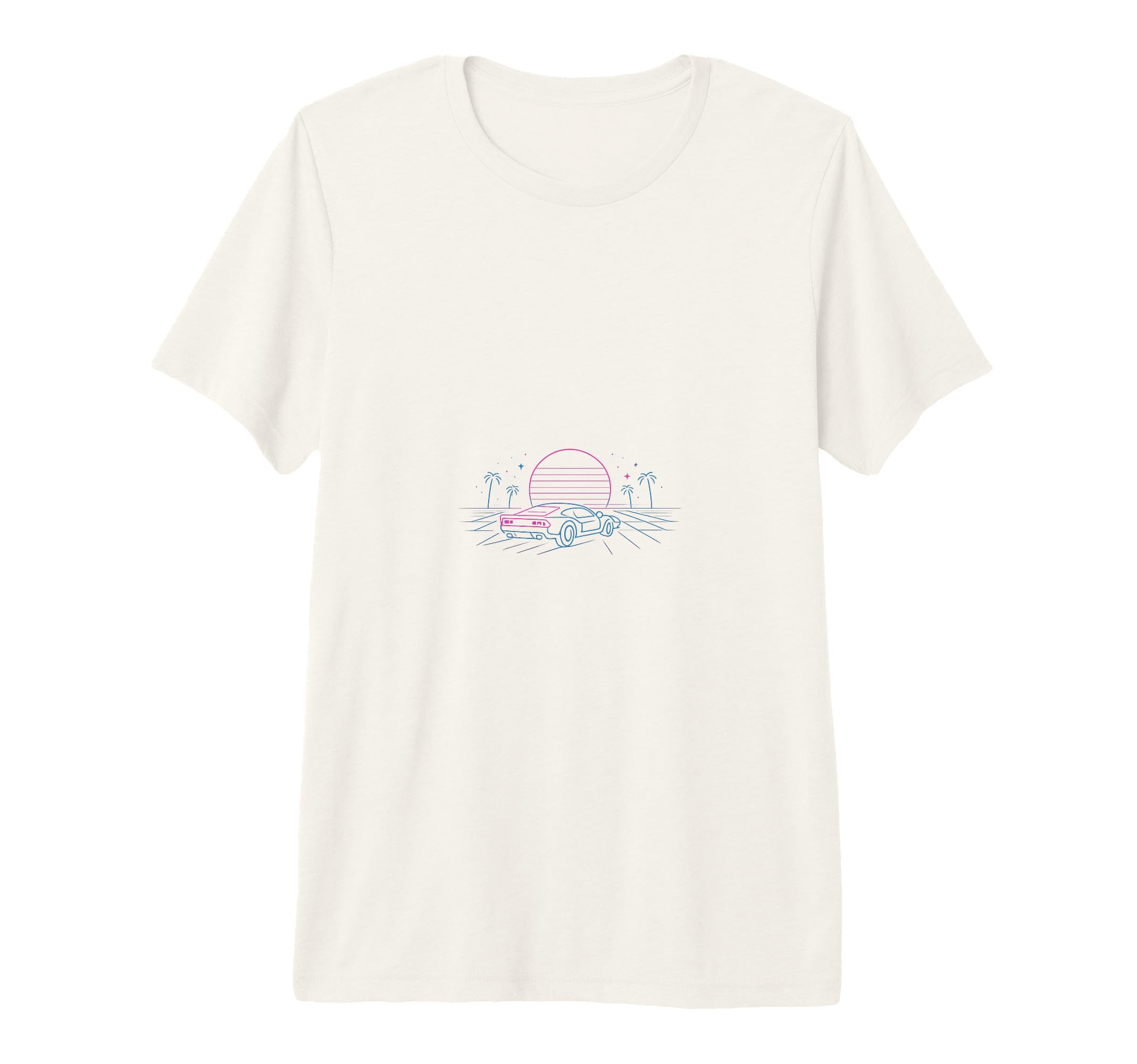 80S Synthwave Tri Blend T-Shirt - Aesthetic Graphic Men Women - T-Shirt, Sweatshirt, Hoodie