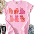 Pink Cats - Adult & Kids T-Shirts, Sweatshirts & Hoodies apparel design preview 1