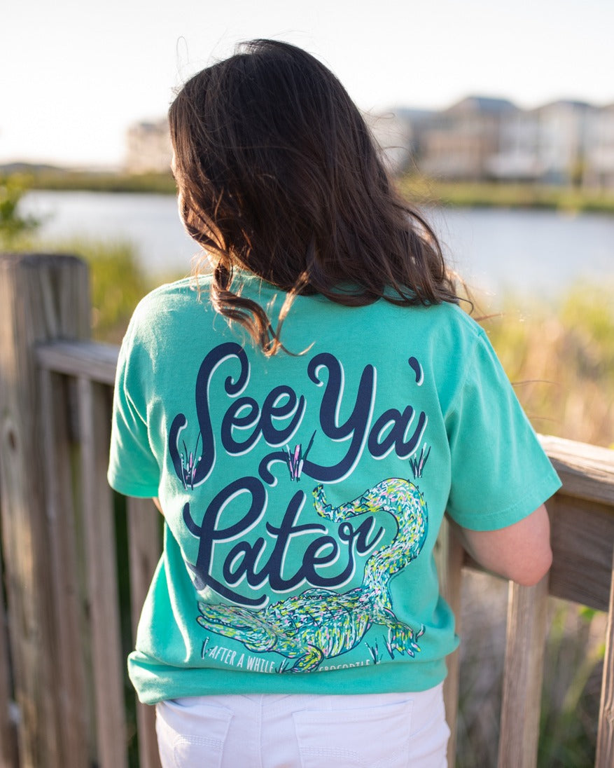 Southernology See Ya' Later Gator Comfort Colors - Adult & Kids T-Shirts, Sweatshirts & Hoodies apparel design preview 1