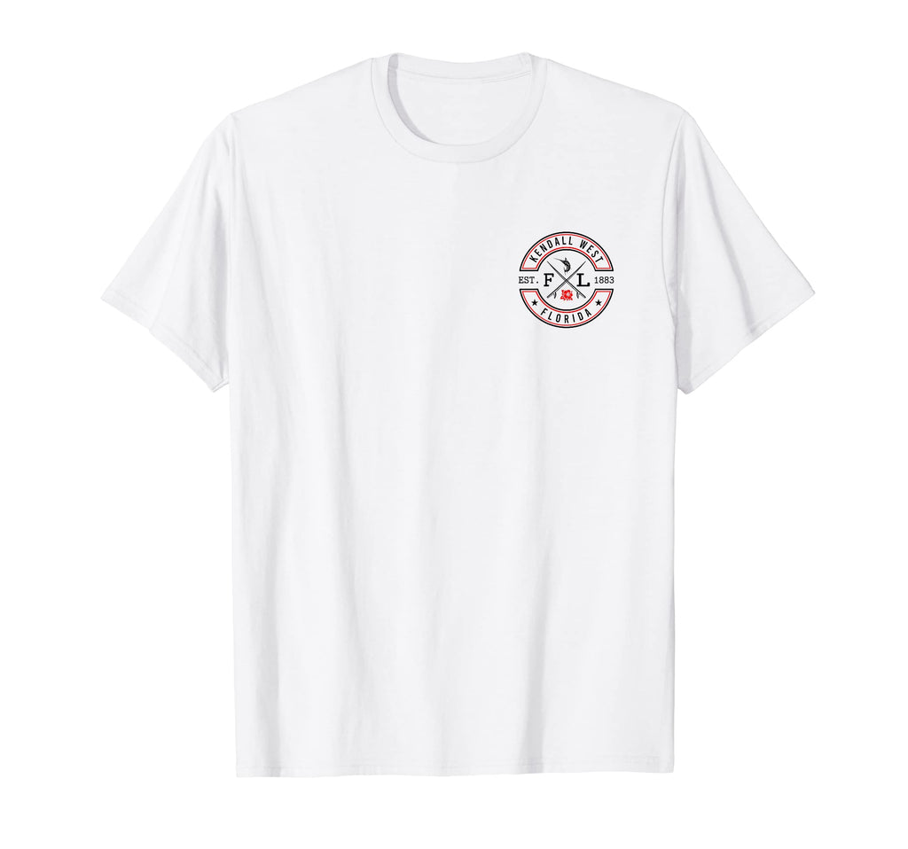 Kendall West Florida Fl Surfer Beach T-Shirt - Minimalist Print Unisex - T-Shirt, Sweatshirt, Hoodie