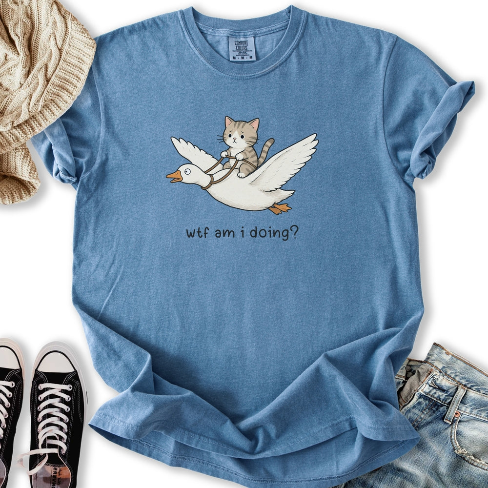 WTF Am I Doing - Adult & Kids T-Shirts, Sweatshirts & Hoodies apparel design preview 2