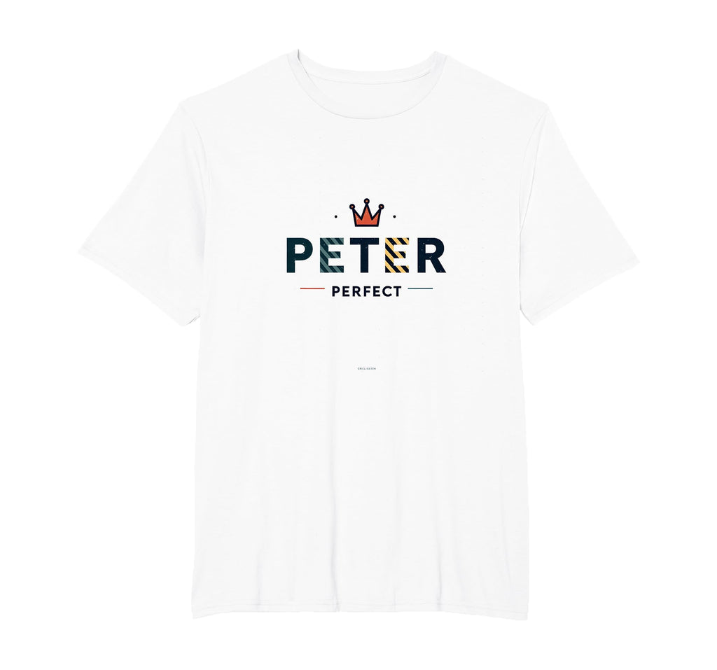 Peter Peter Royal Crown Typography Art T-Shirt - Unique Graphic for Adults - T-Shirt, Sweatshirt, Hoodie