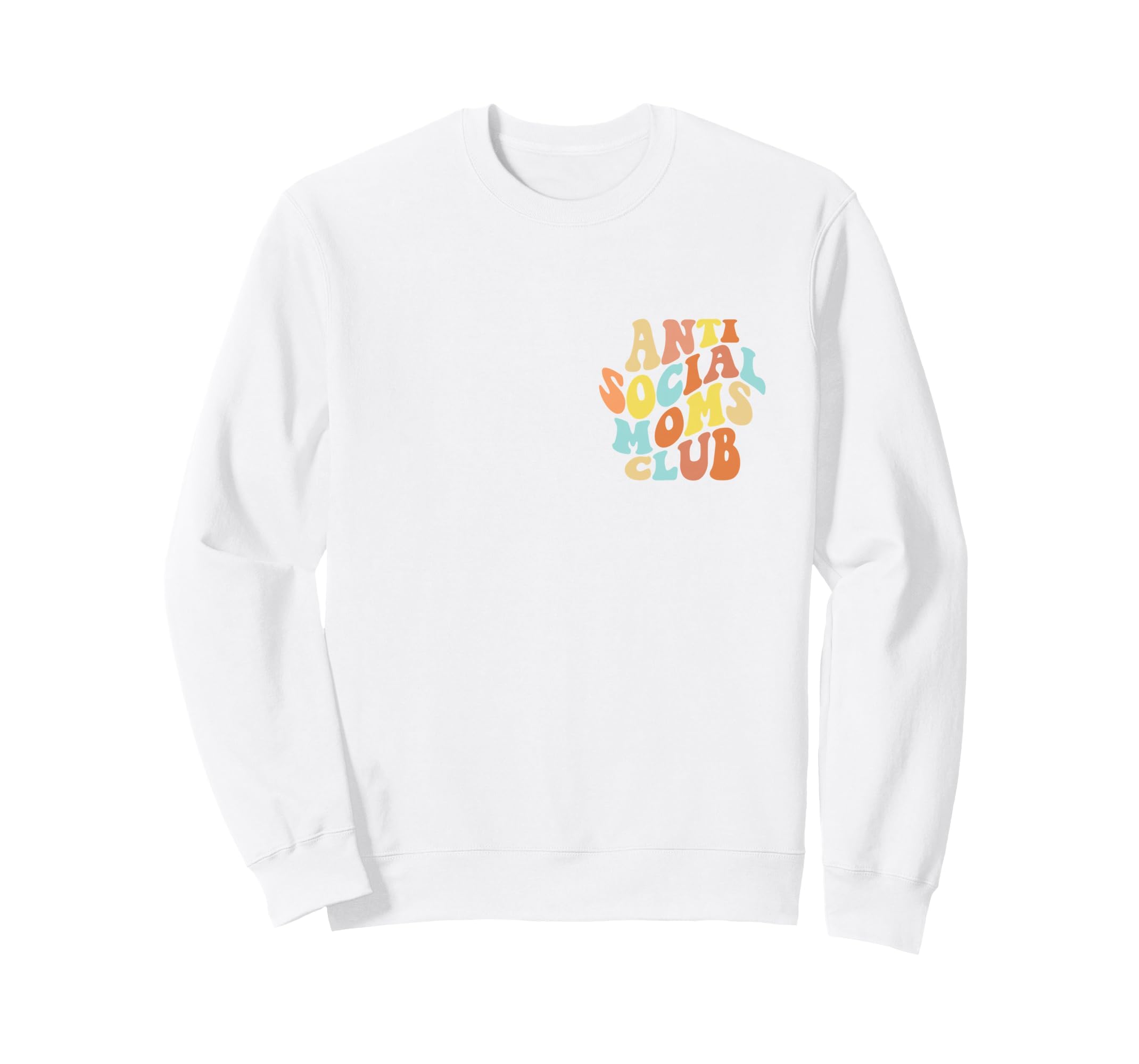 Anti Social Moms Club Introvert Sweatshirt - Minimalist Print for Adults - T-Shirt, Sweatshirt, Hoodie