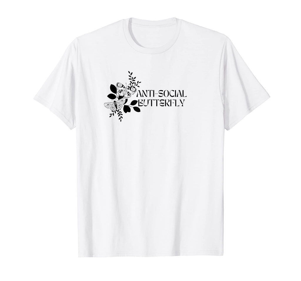 Antisocial Butterfly T-Shirt - Aesthetic Graphic Men Women - T-Shirt, Sweatshirt, Hoodie