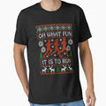 Christmas Gift Idea for Runners Oh What Fun It Is To - Adult & Kids T-Shirts, Sweatshirts & Hoodies apparel design preview 1