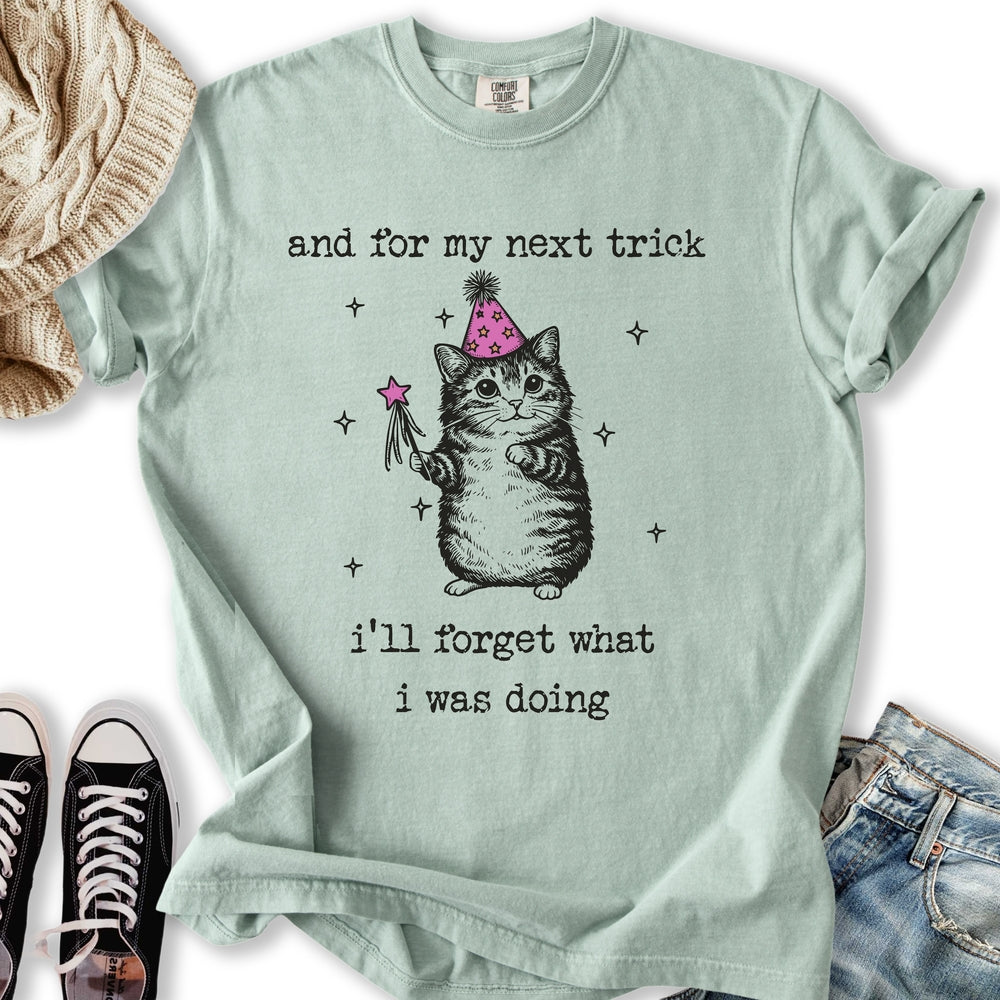 Forgetful Cat - Adult & Kids T-Shirts, Sweatshirts & Hoodies apparel design preview 1