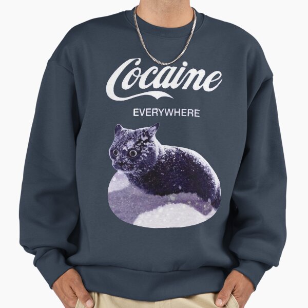 Cocaine cat - Adult & Kids T-Shirts, Sweatshirts & Hoodies apparel design preview 1