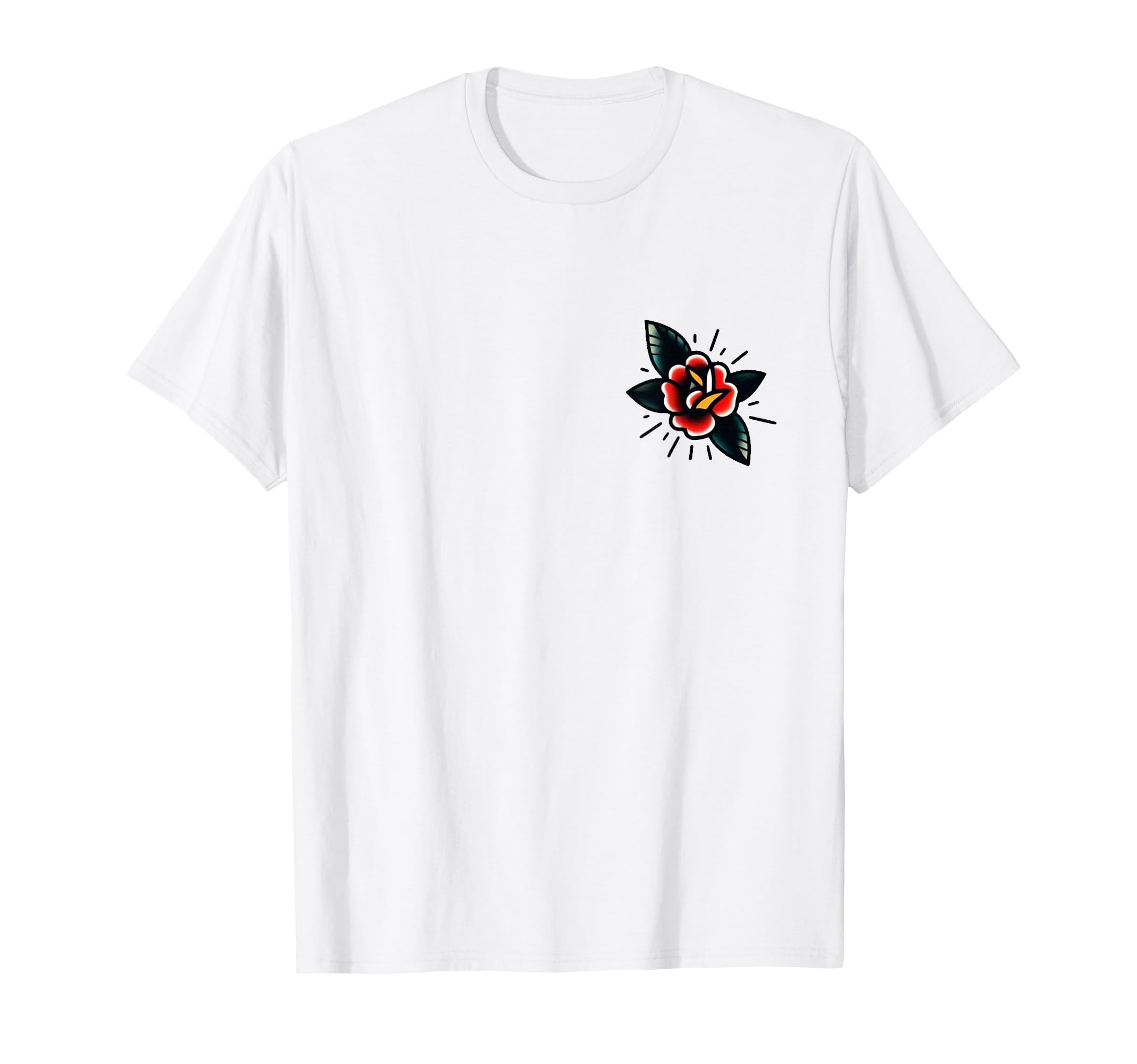 Small Flow Tattoo Traditional Flash T-Shirt - Unique Graphic for Adults - T-Shirt, Sweatshirt, Hoodie