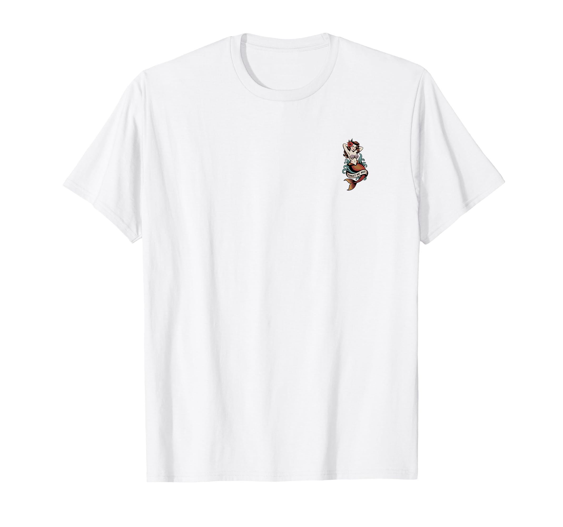 Mermaid American Traditional Tattoo T-Shirt - Novelty Apparel for Adults - T-Shirt, Sweatshirt, Hoodie