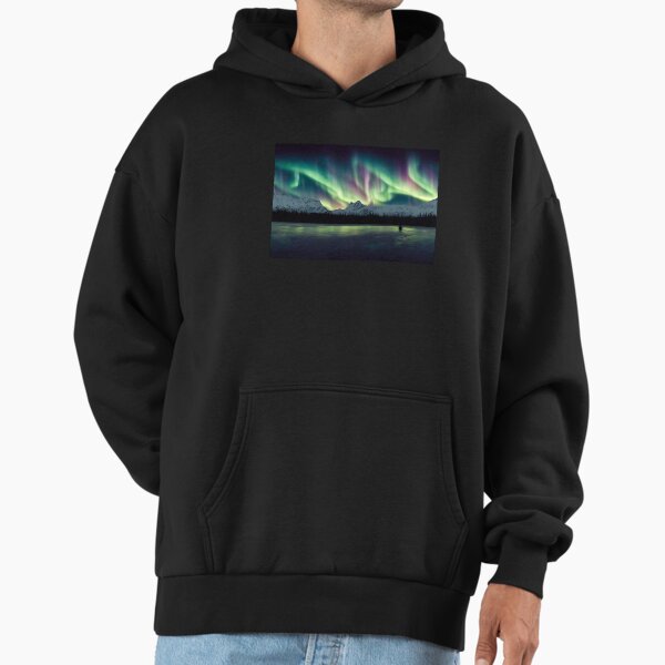 Northern Lights Mountain Landscape - Adult & Kids T-Shirts, Sweatshirts & Hoodies apparel design preview 1