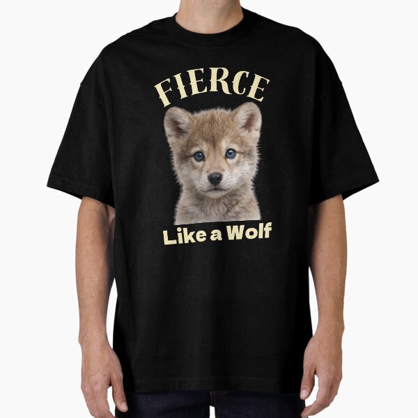 Fierce like a Wolf - Adult & Kids T-Shirts, Sweatshirts & Hoodies apparel design preview 1