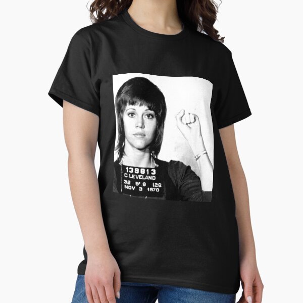 Jane Fonda Mugshot - Adult & Kids T-Shirts, Sweatshirts & Hoodies apparel design preview 1