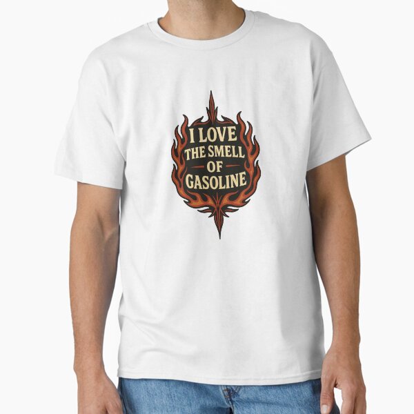 I Love the Smell of Gasoline Flame Hot Rod Car - Adult & Kids T-Shirts, Sweatshirts & Hoodies apparel design preview 1