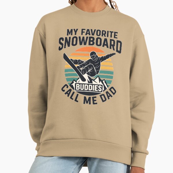 Vintage My Favorite Snowboard Buddies Call Me Dad - Adult & Kids T-Shirts, Sweatshirts & Hoodies apparel design preview 1