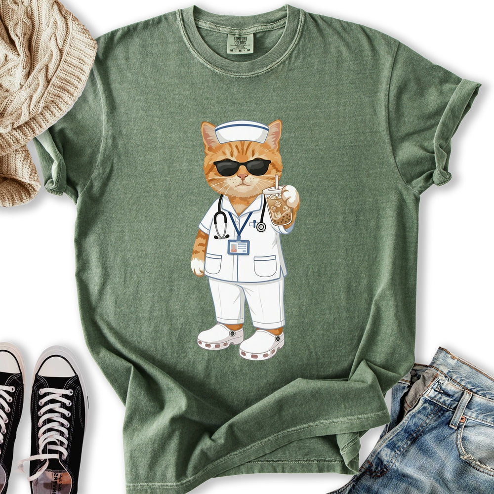 Nurse Cat - Adult & Kids T-Shirts, Sweatshirts & Hoodies apparel design preview 1