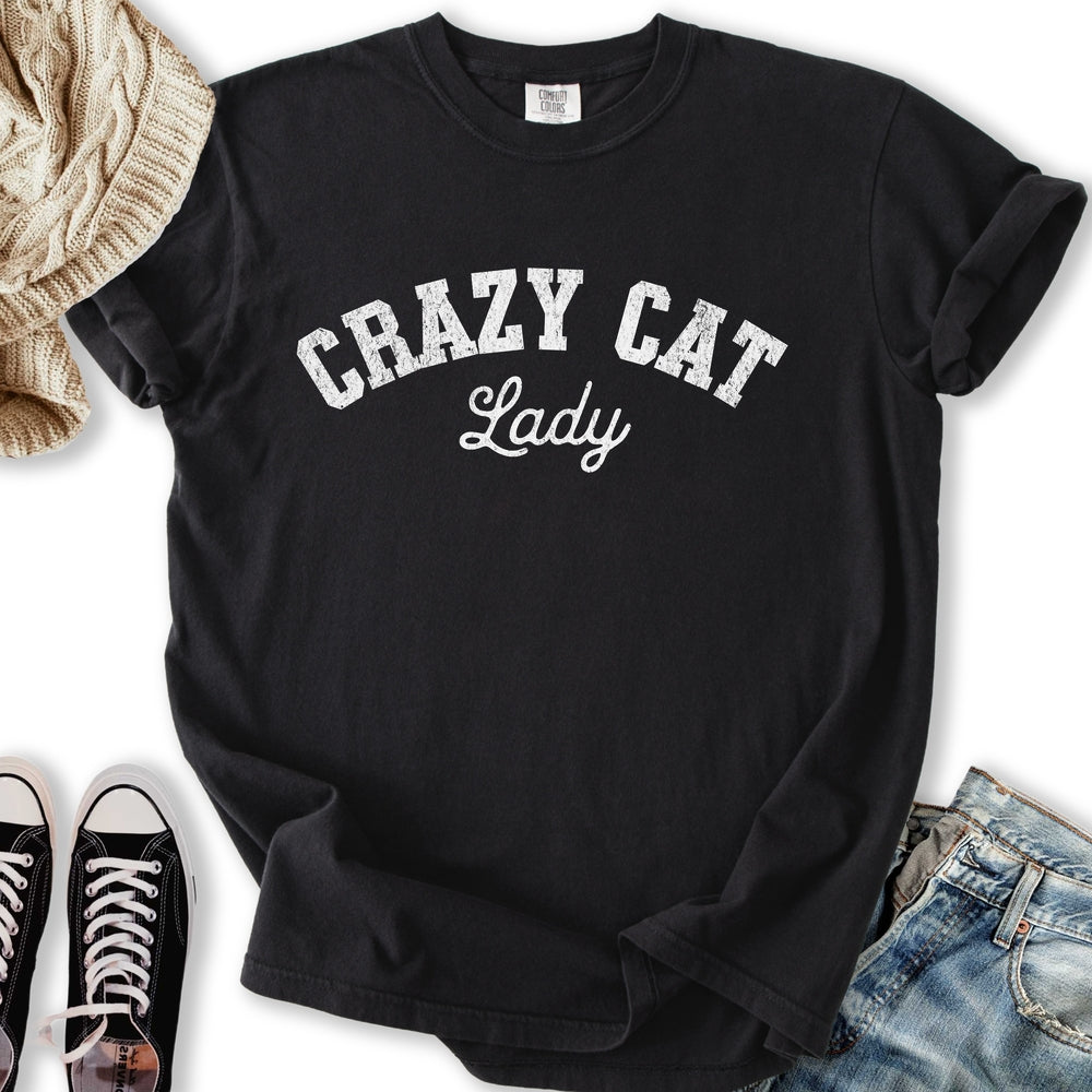 Crazy Cat Lady - Adult & Kids T-Shirts, Sweatshirts & Hoodies apparel design preview 2