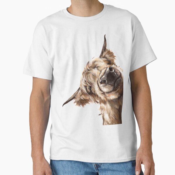 Sneaky Highland Cow - Adult & Kids T-Shirts, Sweatshirts & Hoodies apparel design preview 1