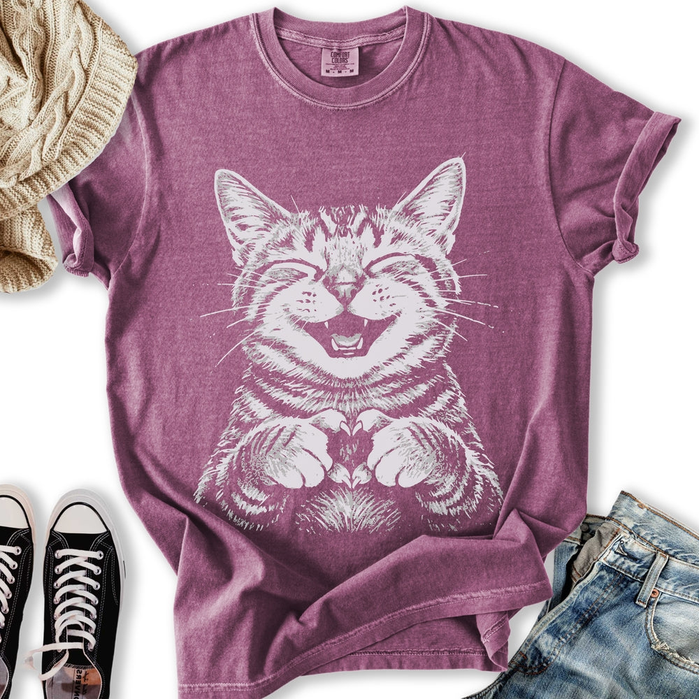 Cat Love Heart - Adult & Kids T-Shirts, Sweatshirts & Hoodies apparel design preview 1