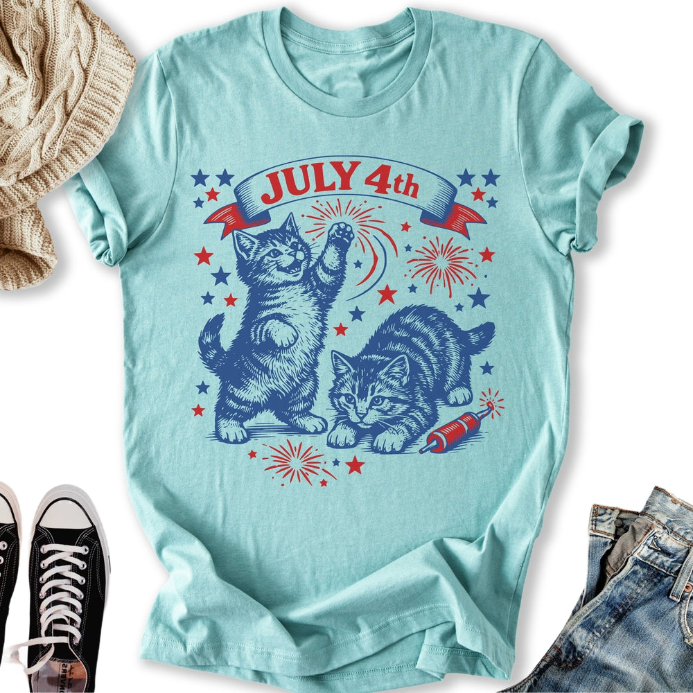 July 4th Kittens - Adult & Kids T-Shirts, Sweatshirts & Hoodies apparel design preview 1