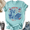 July 4th Kittens - Adult & Kids T-Shirts, Sweatshirts & Hoodies apparel design preview 1