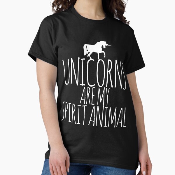 Unicorns are my spirit animal - Adult & Kids T-Shirts, Sweatshirts & Hoodies apparel design preview 1
