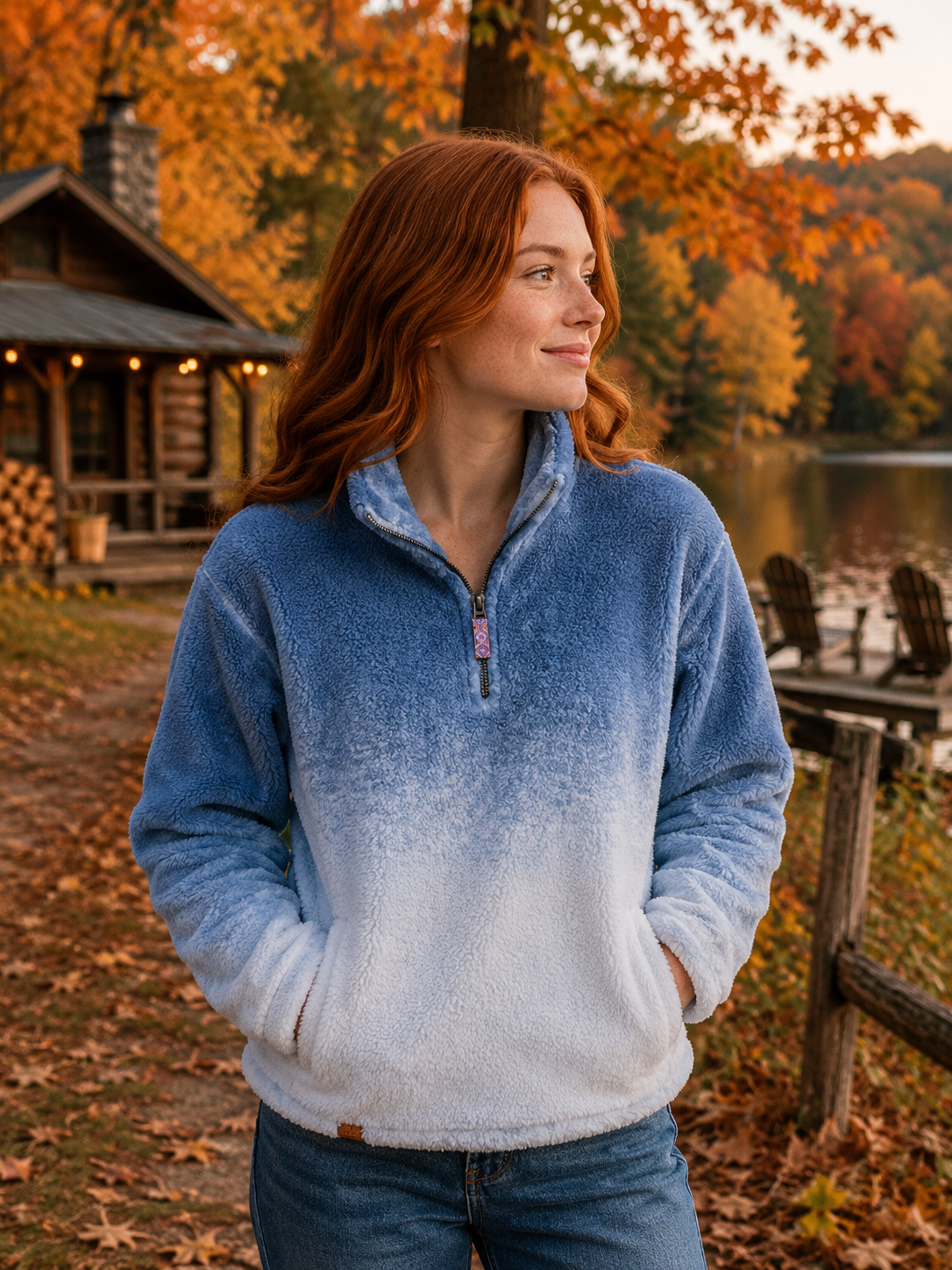 SALE Simply Southern Ombre Soft Sherpa Jacket - Adult & Kids T-Shirts, Sweatshirts & Hoodies apparel design preview 1