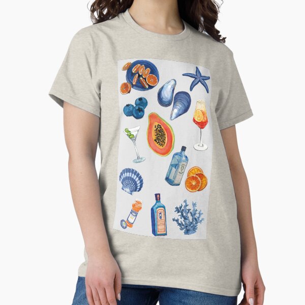 Mediterranean Summer Aperitivo - Adult & Kids T-Shirts, Sweatshirts & Hoodies apparel design preview 1