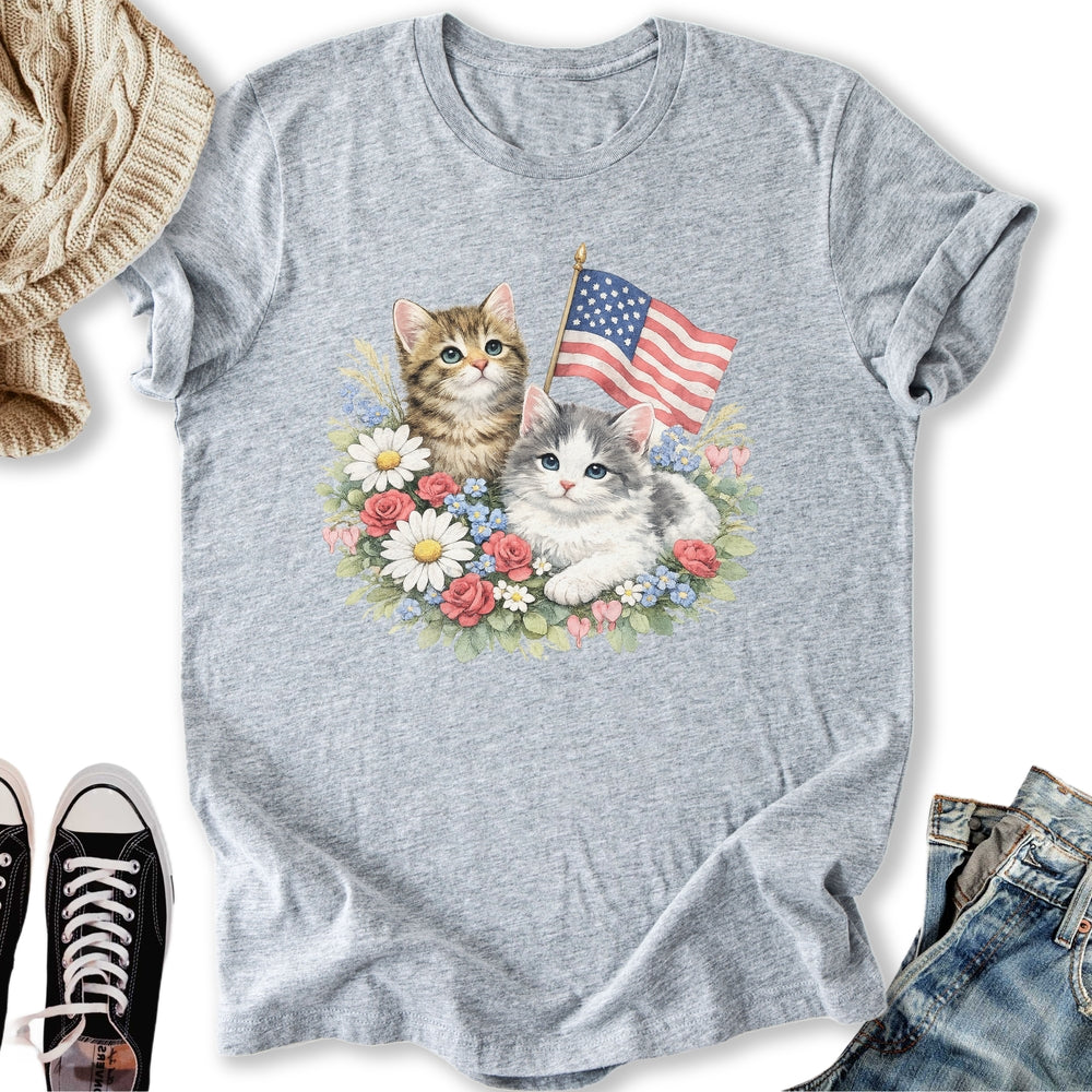 Vintage 4th July Kittens - Adult & Kids T-Shirts, Sweatshirts & Hoodies apparel design preview 2
