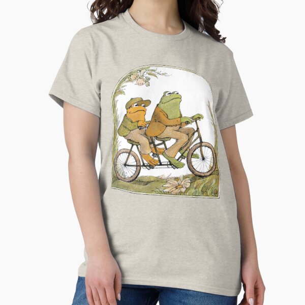 Frog and Toad On A Bicycle - Adult & Kids T-Shirts, Sweatshirts & Hoodies apparel design preview 1