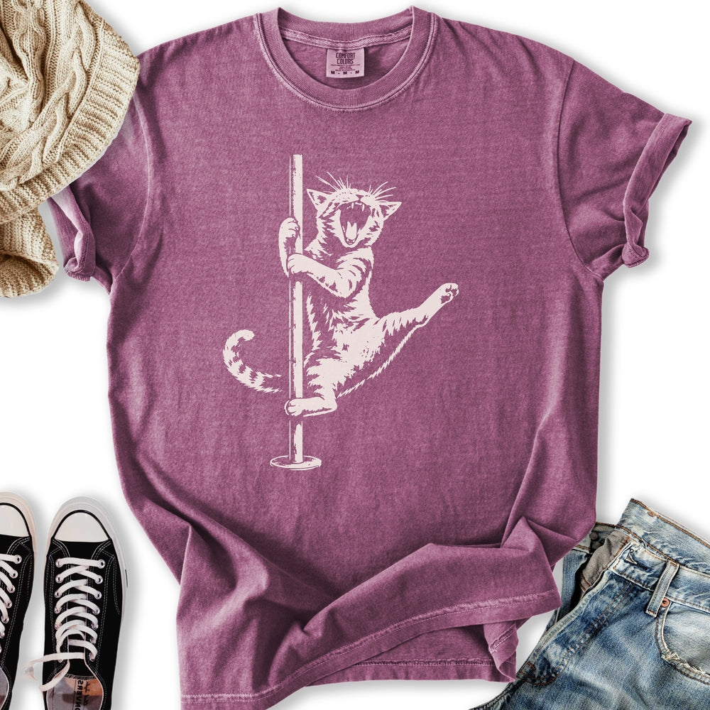 Cat Pole Dancer - Adult & Kids T-Shirts, Sweatshirts & Hoodies apparel design preview 1
