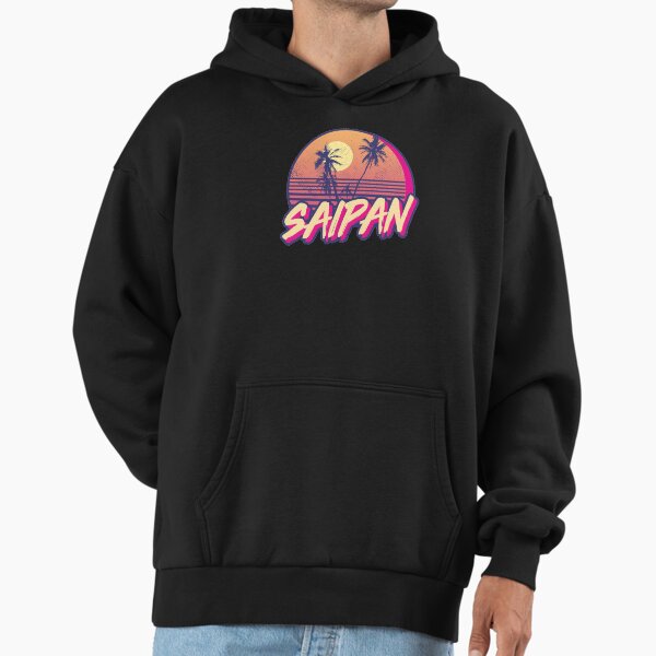 Retro Saipan Sunset Beach Graphic - Adult & Kids T-Shirts, Sweatshirts & Hoodies apparel design preview 1