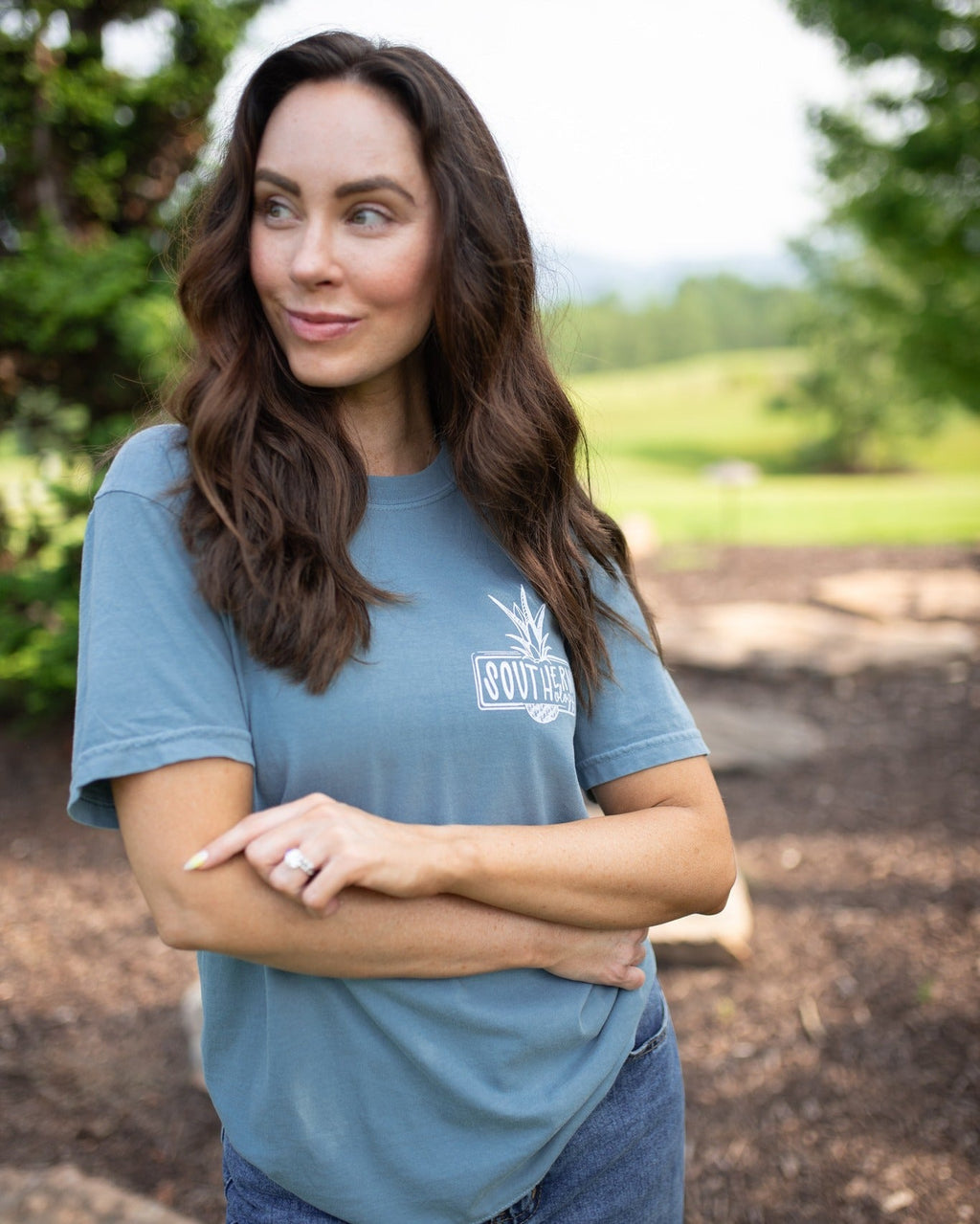 Southernology Bright Side Bouquet Comfort Colors - Adult & Kids T-Shirts, Sweatshirts & Hoodies apparel design preview 2