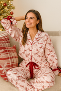 Simply Southern Candy Bow Holiday PJ Pants Set - Adult & Kids T-Shirts, Sweatshirts & Hoodies apparel design preview 1