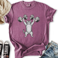 Dumb Bell Cat - Adult & Kids T-Shirts, Sweatshirts & Hoodies apparel design preview 1