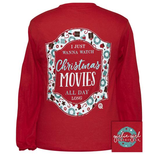 Girlie Girl Originals Preppy Christmas Movies - Adult & Kids T-Shirts, Sweatshirts & Hoodies apparel design preview 2