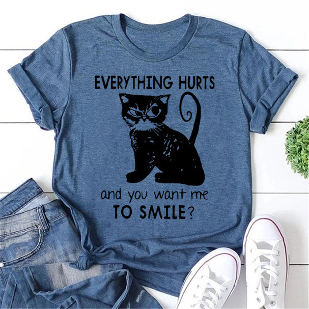 Everything Hurts Print Women Slogan - Adult & Kids T-Shirts, Sweatshirts & Hoodies apparel design preview 1
