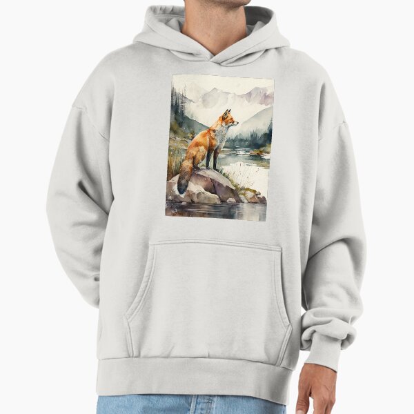 Fox watercolor - Adult & Kids T-Shirts, Sweatshirts & Hoodies apparel design preview 1