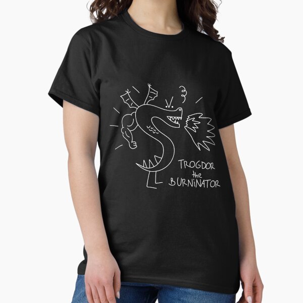 Trogdor the Burninator Black - Adult & Kids T-Shirts, Sweatshirts & Hoodies apparel design preview 1