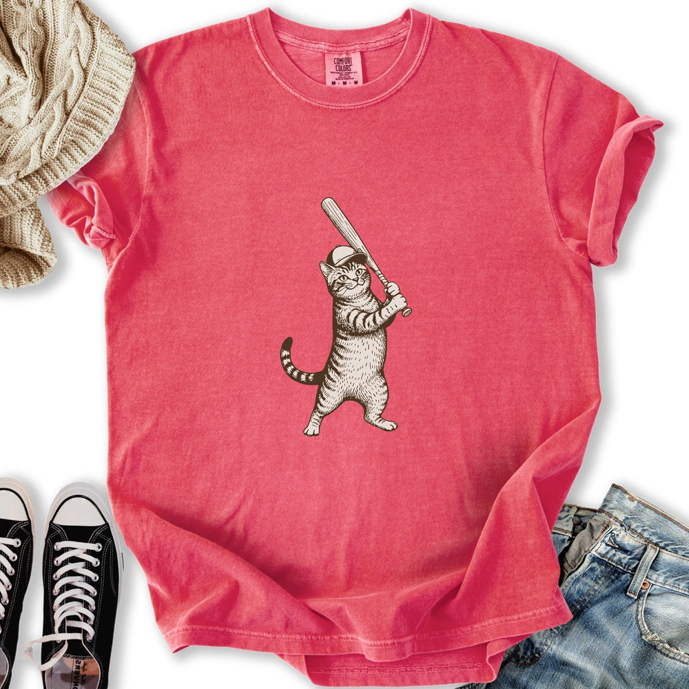 Baseball Cat - Adult & Kids T-Shirts, Sweatshirts & Hoodies apparel design preview 1