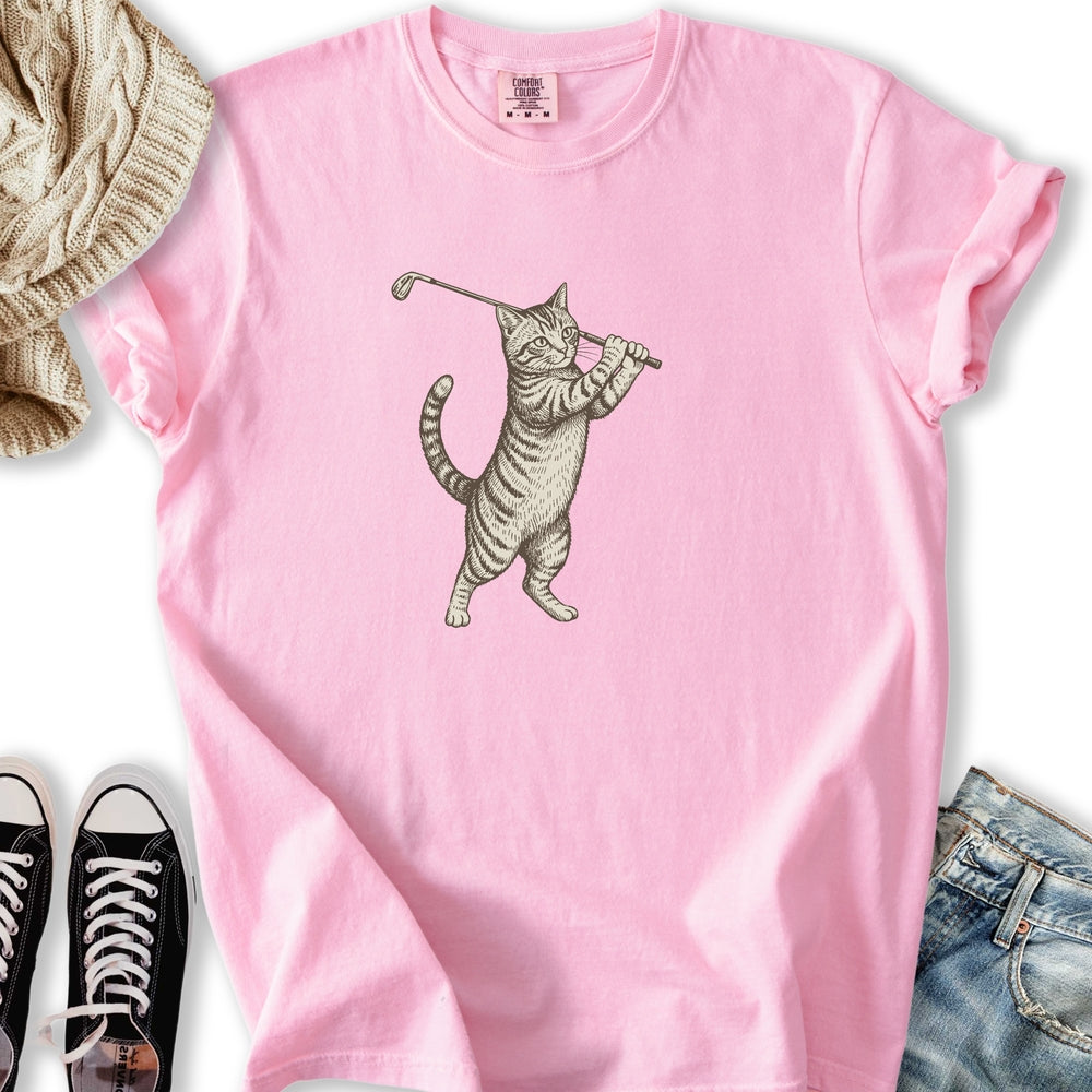 Golf Cat - Adult & Kids T-Shirts, Sweatshirts & Hoodies apparel design preview 2