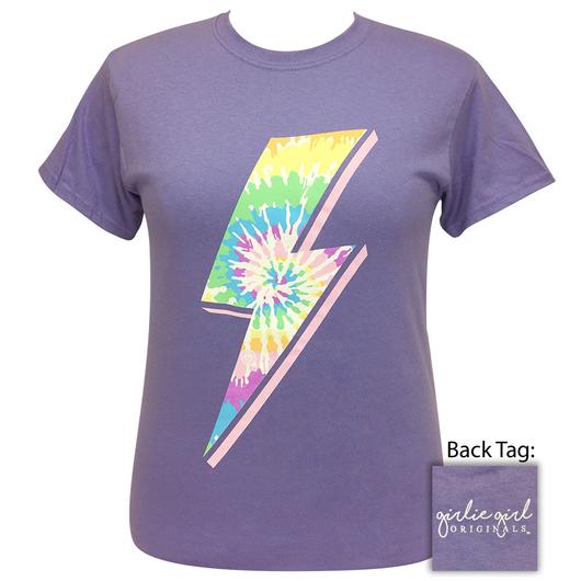 Girlie Girl Originals Preppy Tie Dye Bolt - Adult & Kids T-Shirts, Sweatshirts & Hoodies apparel design preview 1