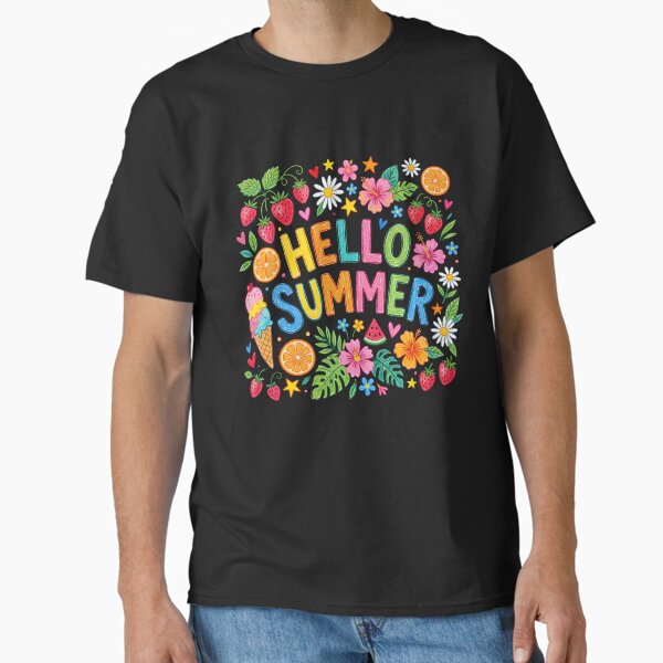 Hello Summer - Adult & Kids T-Shirts, Sweatshirts & Hoodies apparel design preview 1
