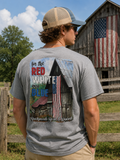 Backwoods Born Raised For the Red White Blue USA Flag - Adult & Kids T-Shirts, Sweatshirts & Hoodies apparel design preview 1