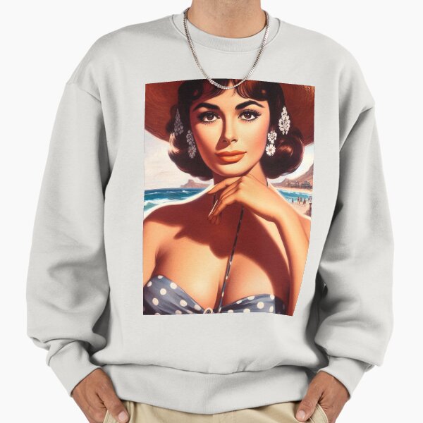 Vintage Beach Woman - Adult & Kids T-Shirts, Sweatshirts & Hoodies apparel design preview 1