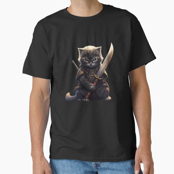 Legendary samurai cat - Adult & Kids T-Shirts, Sweatshirts & Hoodies apparel design preview 1