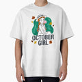 October Girl Anne Shirley Bubblegum Fall Leaves - Adult & Kids T-Shirts, Sweatshirts & Hoodies apparel design preview 1